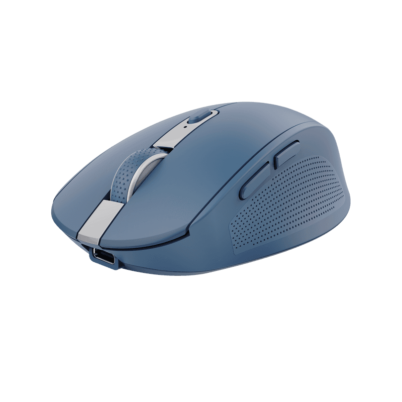 Mouse Trust Ozaa compact, rezolutie maxima 3200 DPI, interfata USB-A, USB-C, albastru