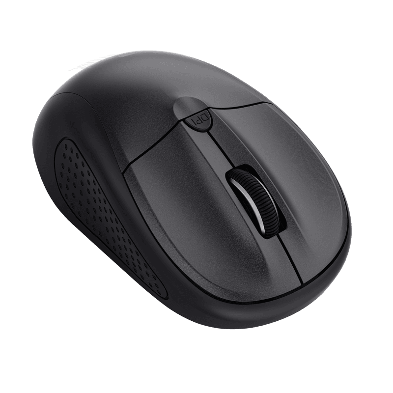 Mouse Trust cu Bluetooth, ambidextru, 3 butoane (neprogramabile), DPI ajustabil (max. 1600), functioneaza cu 2 baterii AAA (incluse in pachet), negru