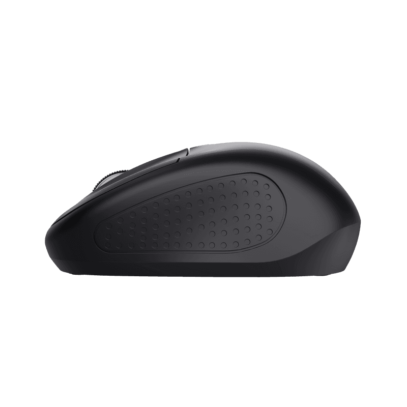 Mouse Trust cu Bluetooth, ambidextru, 3 butoane (neprogramabile), DPI ajustabil (max. 1600), functioneaza cu 2 baterii AAA (incluse in pachet), negru