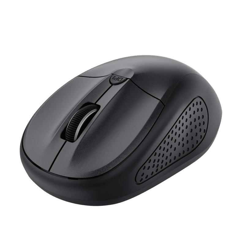 Mouse Trust cu Bluetooth, ambidextru, 3 butoane (neprogramabile), DPI ajustabil (max. 1600), functioneaza cu 2 baterii AAA (incluse in pachet), negru