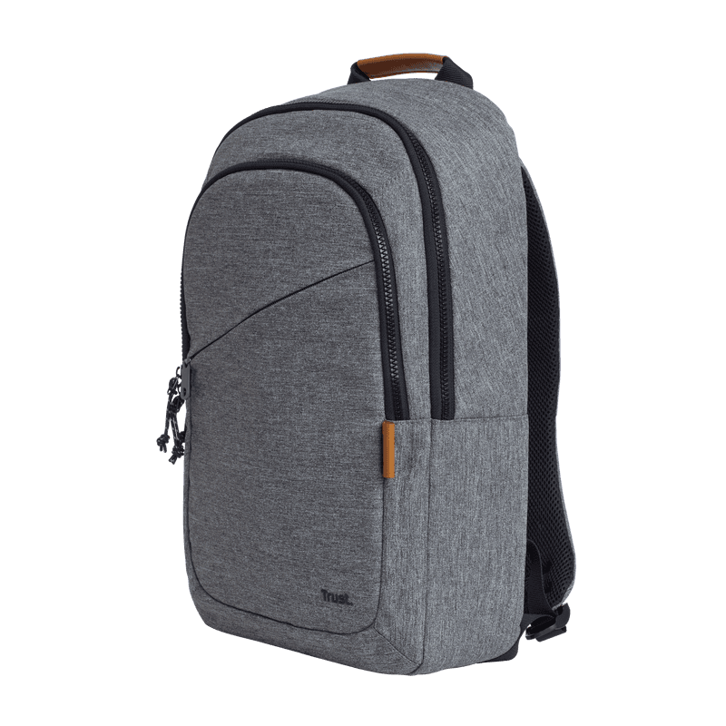 Rucsac laptop Trust Avana pentru laptop-uri cu diagonala de 16", material POM, RPET Polyester, RPET twill polyester, volum 20 L, gri