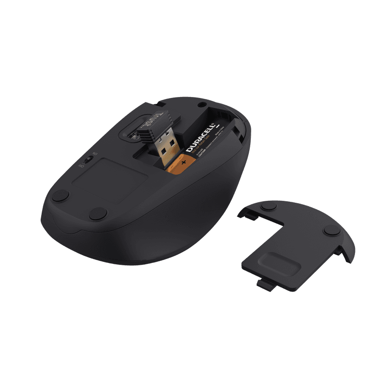 Kit Geanta de laptop Trust Bologna pentru laptop-uri cu diagonala de pana la 16", mouse Trust wireless, negru