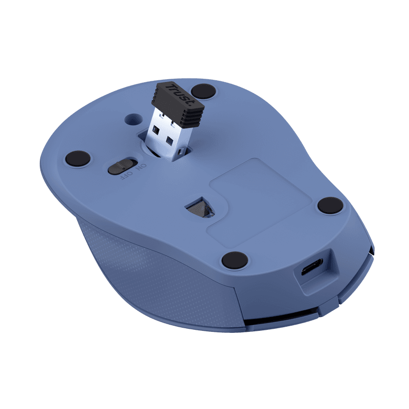 Mouse Trust Zaya reincarbil,1600 DPI, albastru