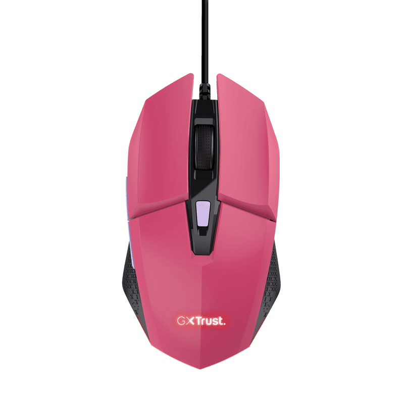 Mouse Trust GXT110W Felox cu fir,  6400 DPI, roz