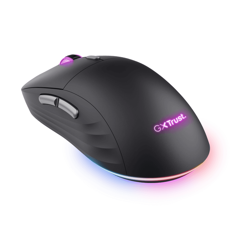 Mouse Trust GXT980 REDEX wireless, USB 2.0, rezolutie maxima 10000 DPI, 6 butoane, iluminare full RGB , negru