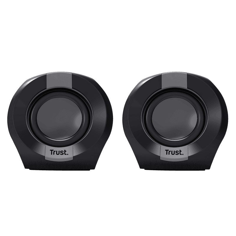 Boxe Trust Polo 2.0 cu fir, putere maxima 8W, audio input 3.5mm, negru