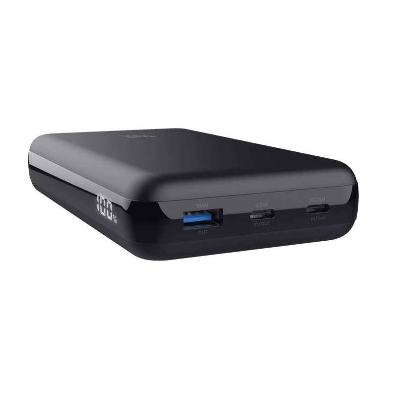 Baterie externa pentru laptop Trust Laro, 100W, interval voltaj 5 V - 20 V,  negru