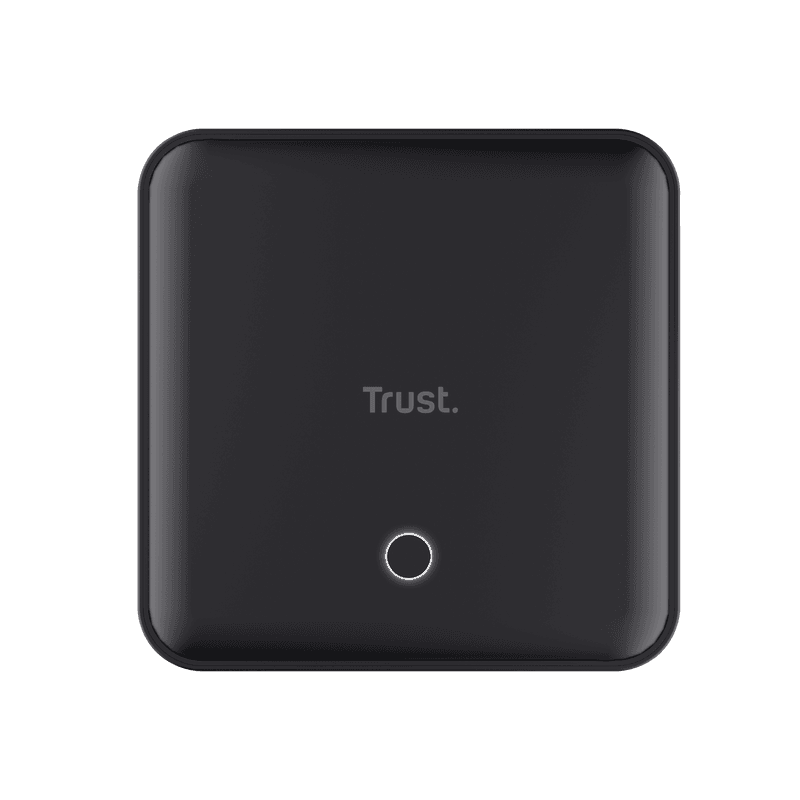 Statie de incarcare Trust,  4 porturi: 1 x USB-A & 3 x USB-C, putere maxima 100W, compatibil cu laptop, tableta, smartphone, accessorii, negru