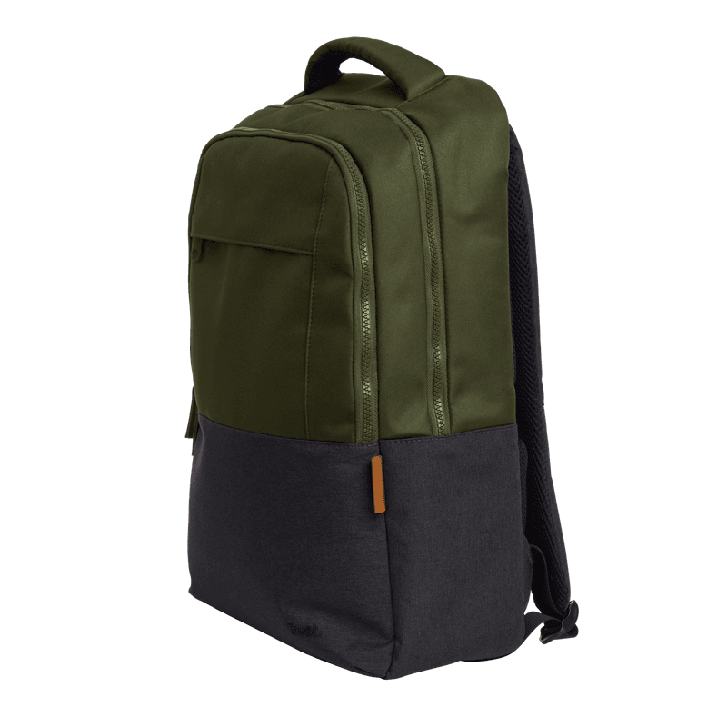 Rucsac laptop Trust Lisboa pentru laptop-uri cu diagonala de 16", material POM, RPET Polyester, RPET twill polyester, volum 23 L, verde
