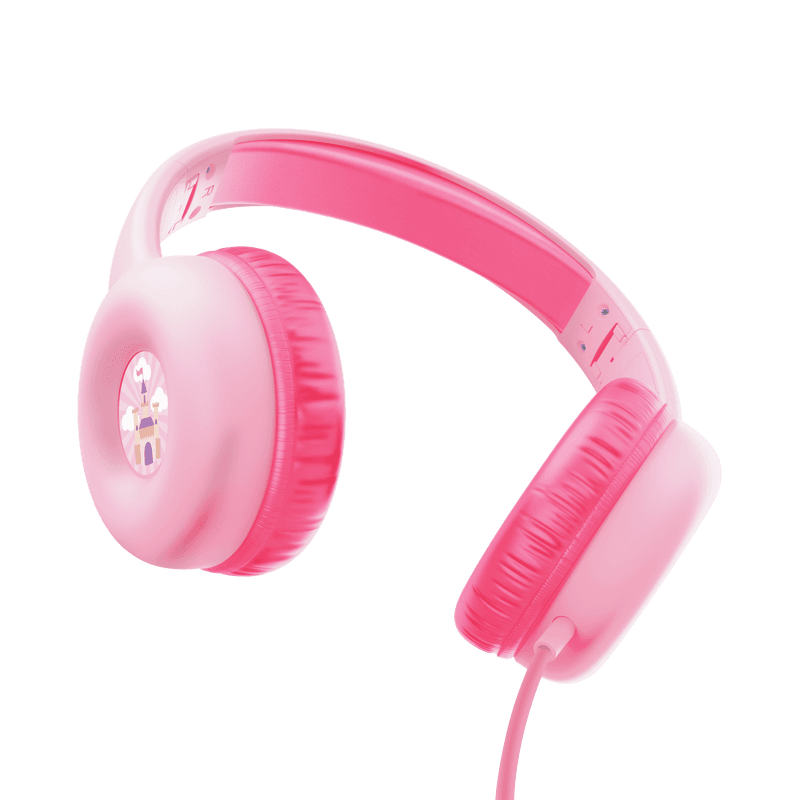 Casti Trust Nouna cu fir kids, frecventa raspuns 20 Hz - 20.000 Hz, senzitivitate 92 dB, roz