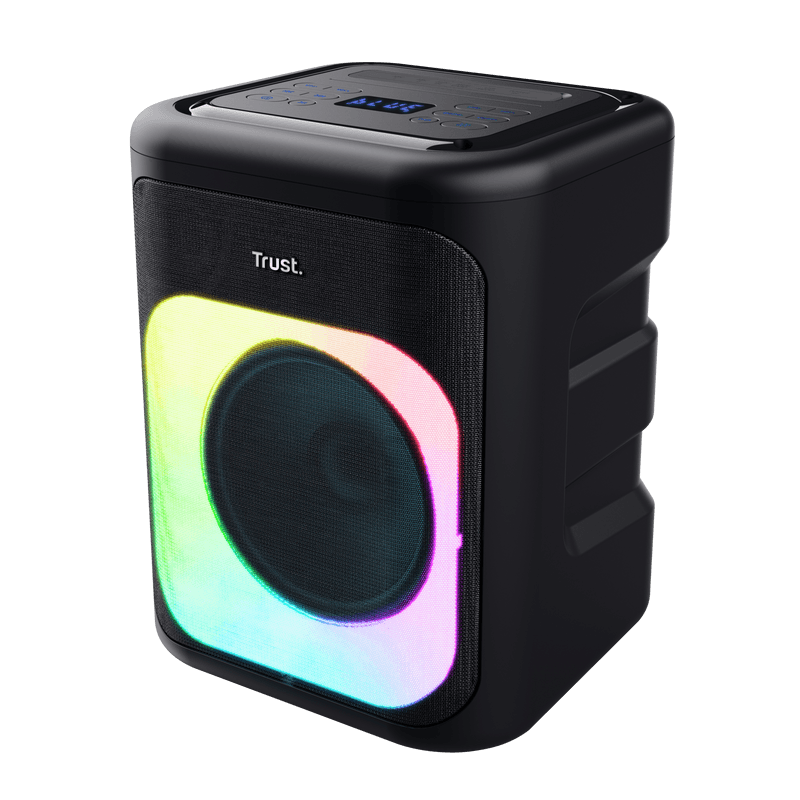 Boxe Trust Azura cu fir, wireless si BT, putere maxima RMS 50W, frecventa raspuns 100 Hz - 20.000 Hz, impendanta 4 Ohm, negru