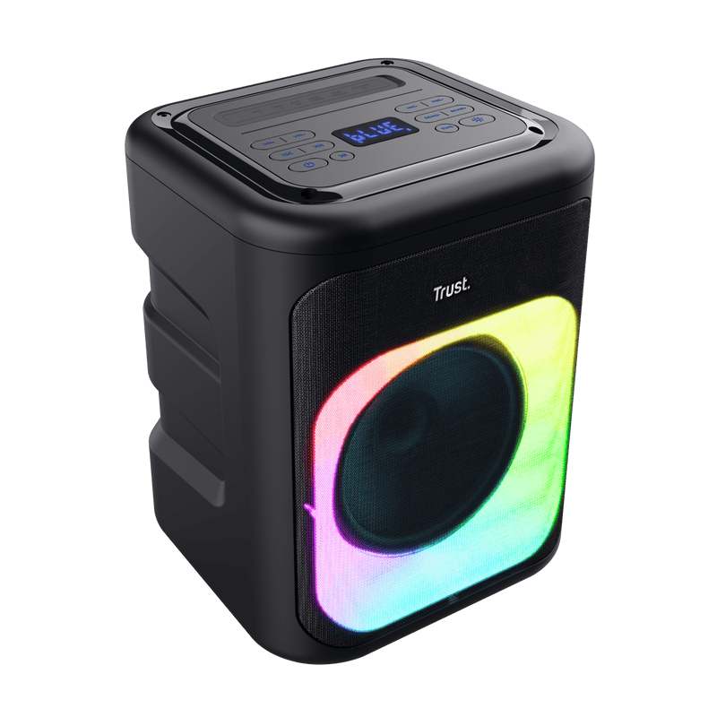 Boxe Trust Azura cu fir, wireless si BT, putere maxima RMS 50W, frecventa raspuns 100 Hz - 20.000 Hz, impendanta 4 Ohm, negru