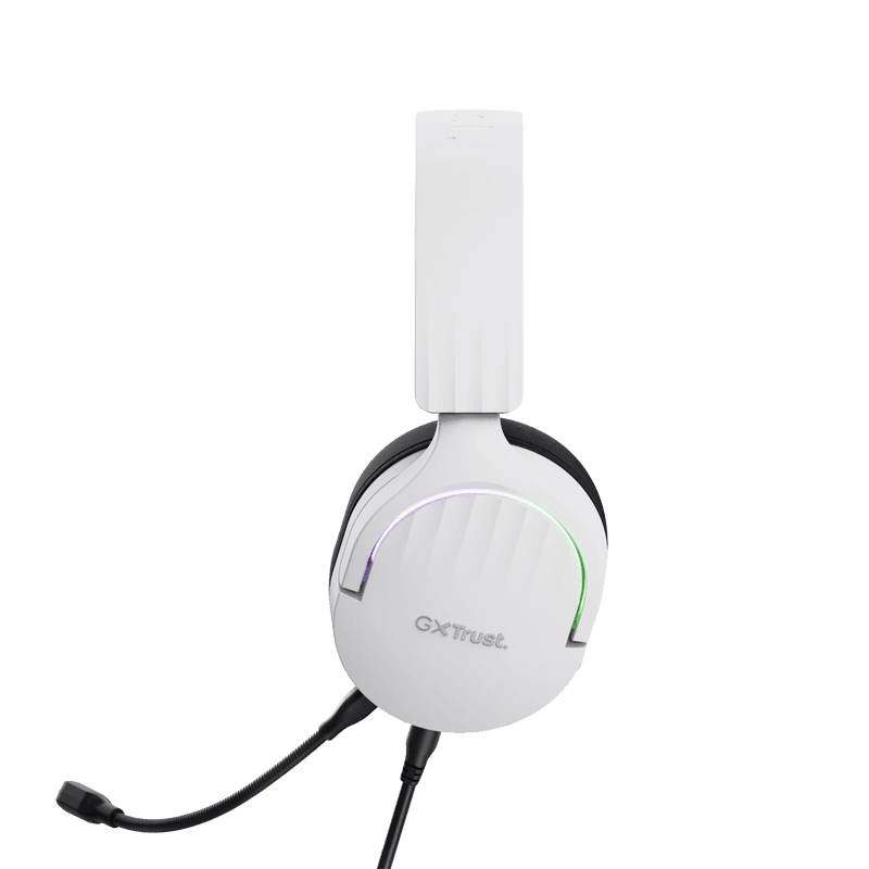 Casti gaming TrustGXT 490P Fayzo cu fir, interfata USB 2.0, frecventa de raspuns 20 Hz - 20.000 Hz, sensivitate 100 dB, alb