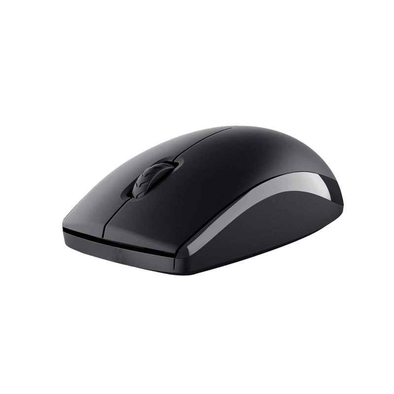 Kit Trust Primo tastatura standard, mouse wireless optic, rezoltie maxima 1200 DPI, negru