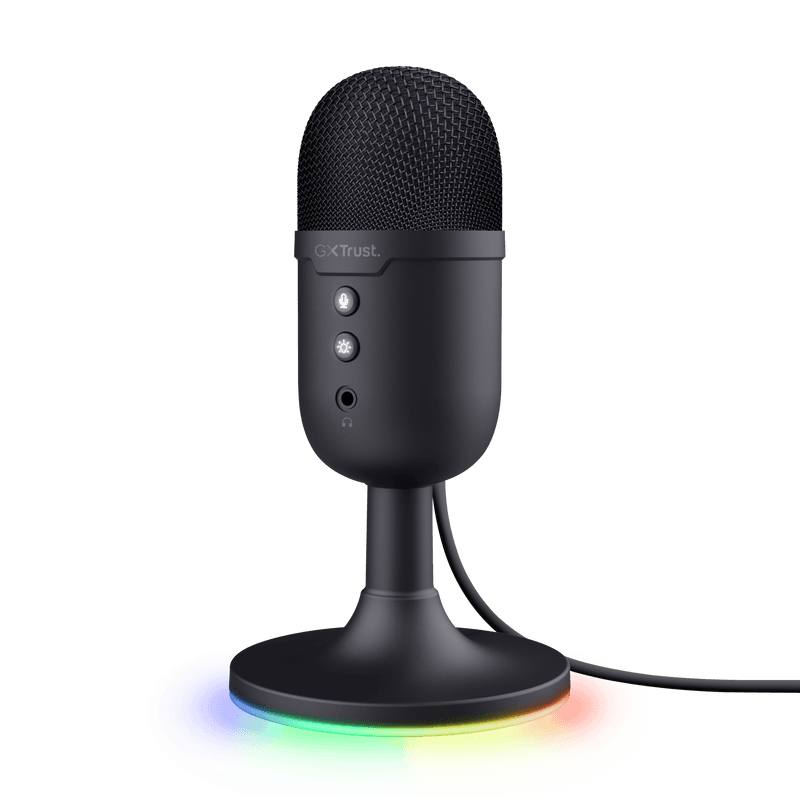 Microfon Trust cu fir GXT 234 Yunix, frecventa raspuns 100 Hz - 16.000 Hz, cardioid, senzitivitae 32 dB, negru