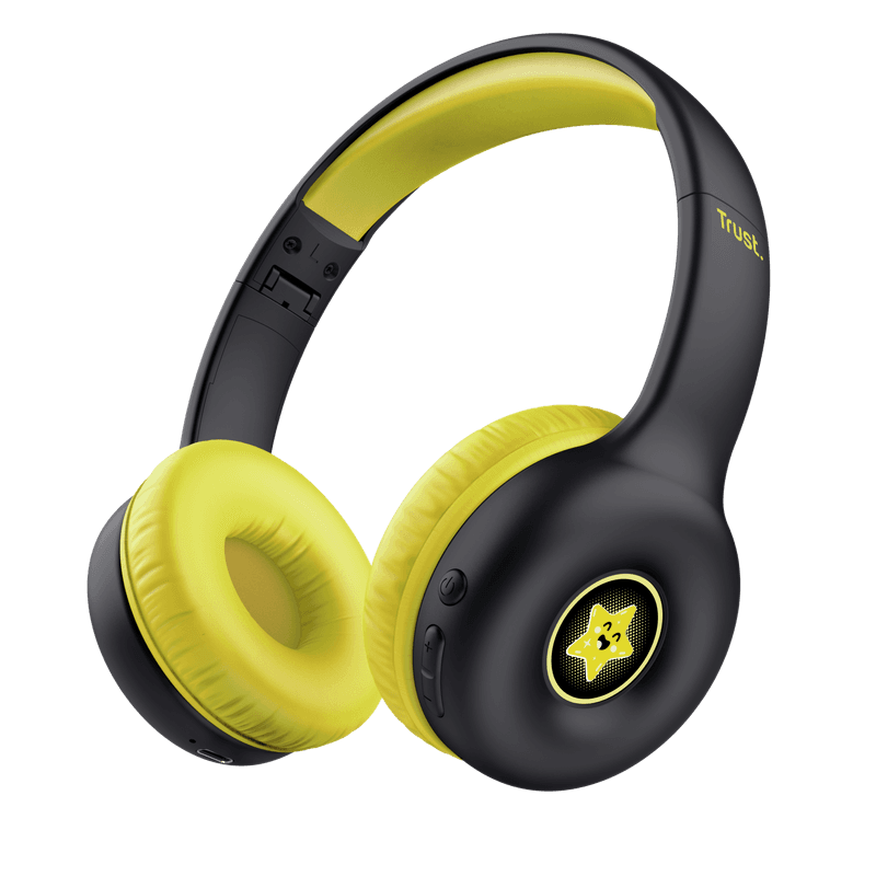 Casti Trust Nouna WS kids, frecventa raspuns 20 Hz - 20.000 Hz, negru