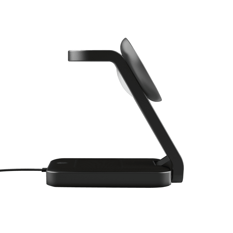 Stand de incarcare 3-in-1 Trust Viro, putere intrare 20W, interfata USB- C, compatibil cu produsele din brandul Apple: iPhone (12 si modele mai noi), Airpods si Apple Watch, negru