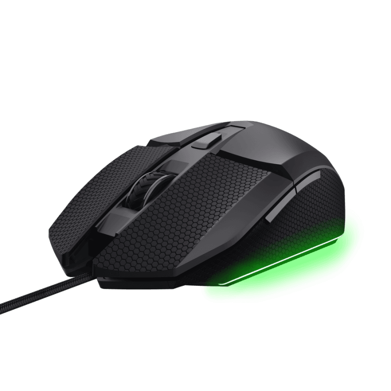 Mouse cu fir Trust GXT 121 Felox+, interfata USB-A, rezoluti 10000 DPI, iluminare, negru