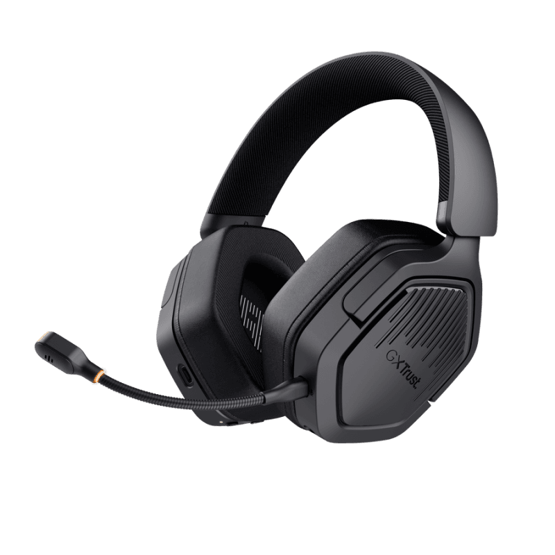 Casti wireless Trust GXT 493PS Carus, frecventa raspuns 20 Hz, 20.000 Hz, nivel sunet 103dB, sunet stereo, microfon inclus, compatibile cu PS4, PS5, Nintendo Switch, negru