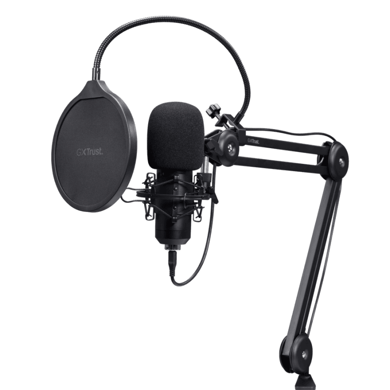 Microfon Trust GXT 270 Emita II+ cu brat, negru