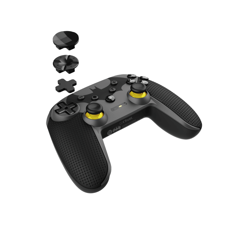 Controller wireless Trust GXT 542BM Muta, conectivitate bluetooth sau port USB-A pentru conexiune wireless, port USB-C pentru conexiune prin fir, negru