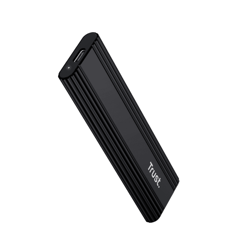 Enclosure Trust USB-C M.2 SSD, conectori USB-C, USB-A, viteza USB 10000 Mbps, lungime cablu 10cm, negru