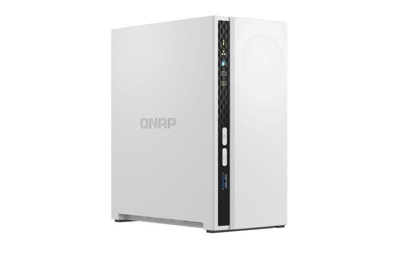NAS QNAP 233 2-Bay, CPU ARM 2.0GHz Quad core, RAM 2GB, HDD 2.5"/3.5" SATA 6Gbps (neincluse), LAN: 1 GigaLan, USB3.2 Gen1: 1 USB2.0: 1, tower, adaptor alimentare, garantie 2 ani