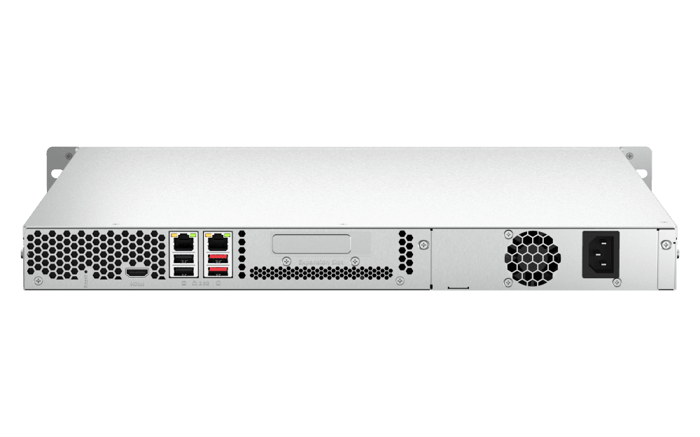 NAS QNAP 464U 4-Bay, CPU Intel Celeron N5105/N5095 4-core/4-thread Processor, RAM 8GB RAM onboard (not expandable), 2.5"/3.5" SATA 6Gbps HDD (neincluse), LAN: 2 x 2.5GbE (2.5G/1G/100M/10M), USB3.2 Gen1: 2, 1U, single PSU (not upgradeable to RP), garantie 3 ani