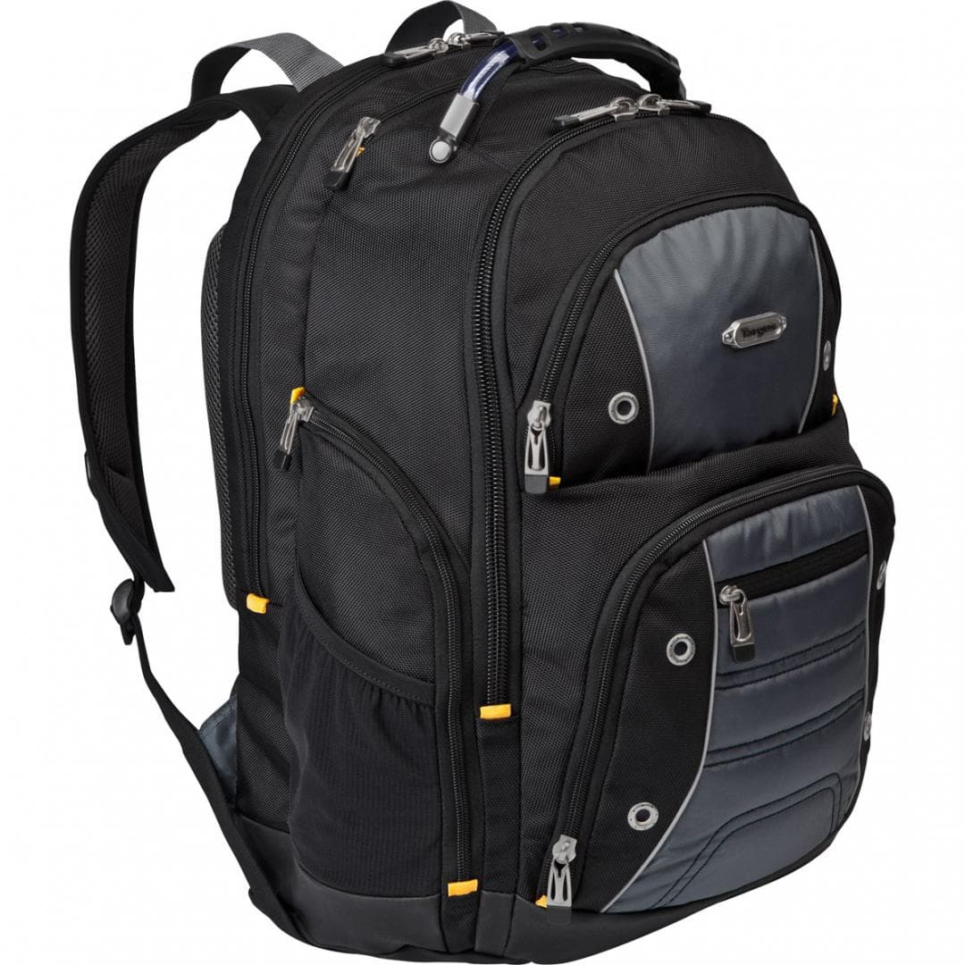 Rucsac laptop Targus Drifter, pentru laptopuri de pana la  15.6", material poliester, compartimente: 3 compartimente, 4 buzunare laterale, 3 buzunare frontale si 1 buzunar spate, negru