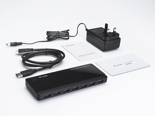 Hub USB TP-Link UH720, 7 porturi USB 3.0, negru