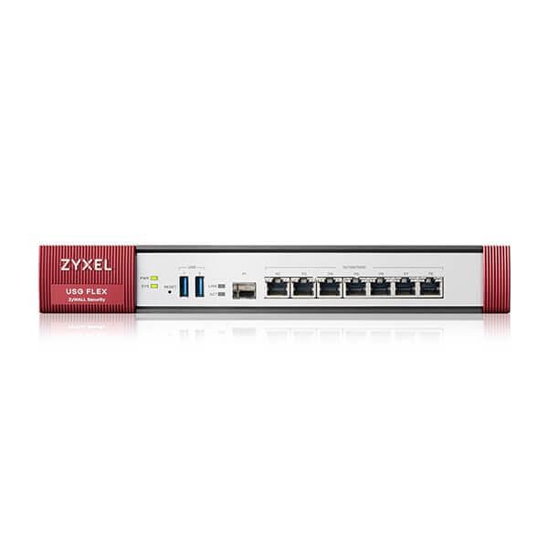 Zyxel USG FLEX500 H Series, User-definable ports with 2*2.5G, 2*2.5G( PoE+) & 8*1G, 1*USB (device only)