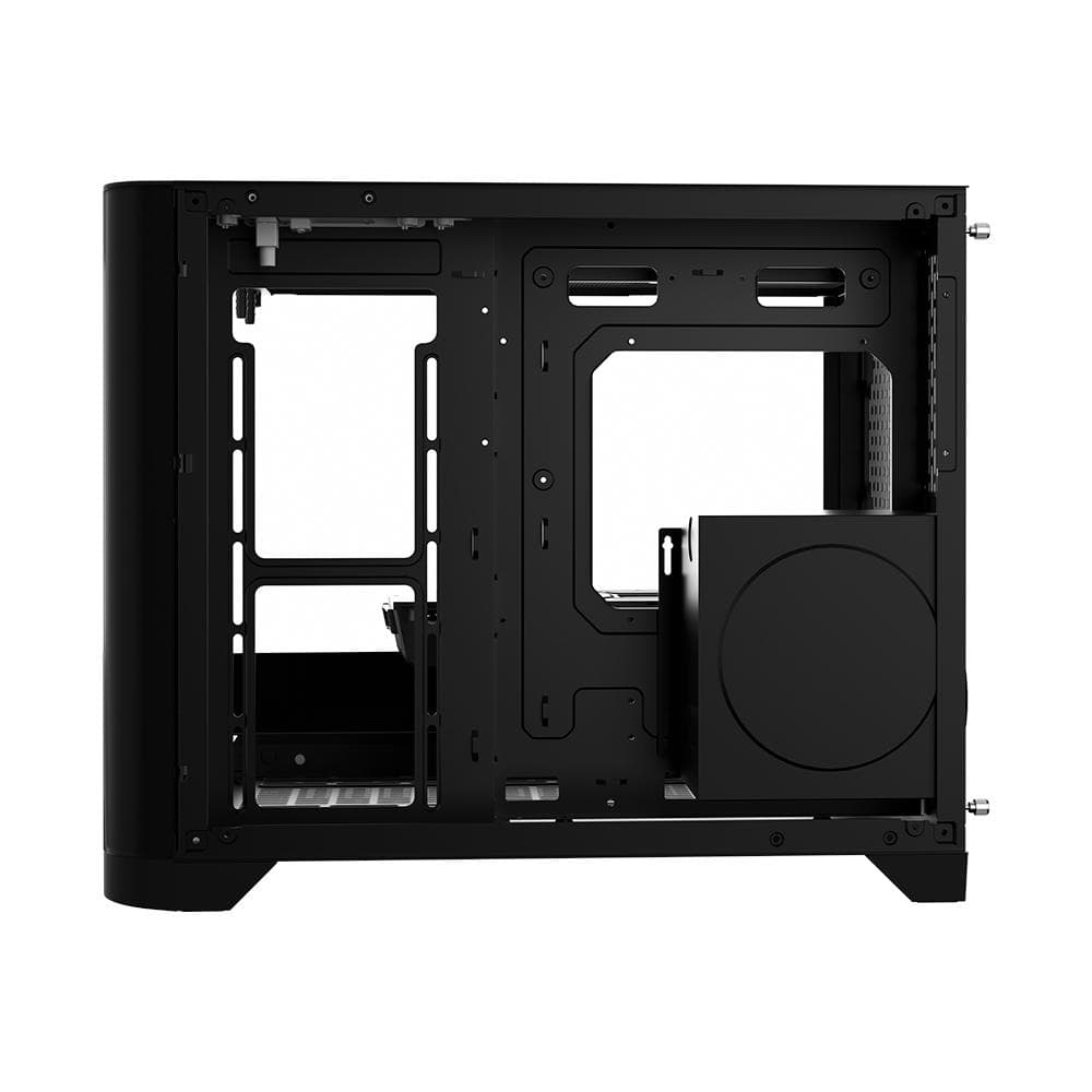 Carcasa 1stPLAYER® Gaming UV6-bk, Micro-ATX, 6 ventilatoare aRGB infinity efect plus PWM, telecomanda, negru