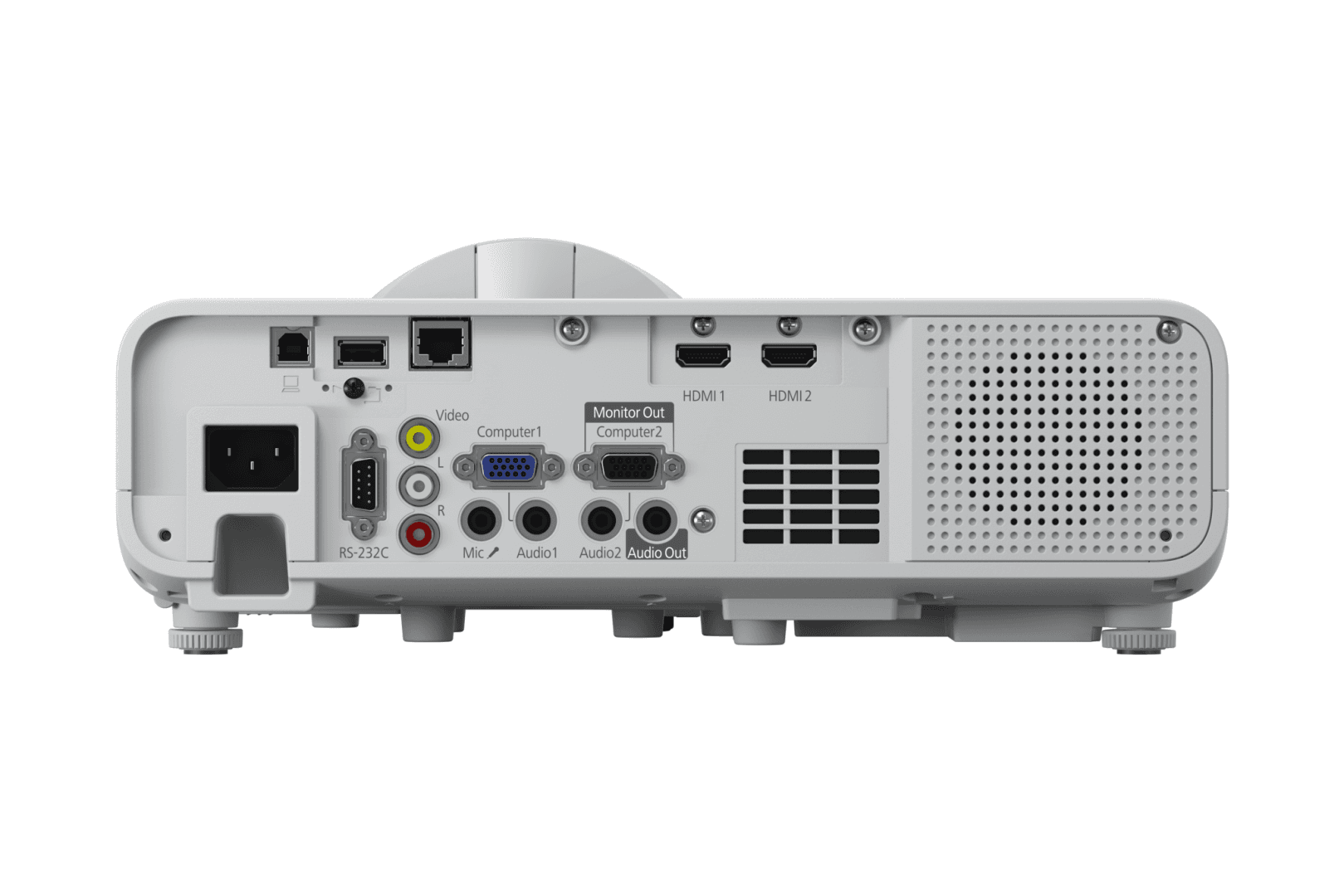 Proiector Epson EB-L210SF, Tehnologie 3LCD, Full HD, Luminozitate: 4000 Lumeni, Rezolutie: 1080p, Aspect Ratio: 16:9, Contrast: 2.500.000 : 1, sursa lumina: Laser, Viata sursa lumina: 20.000h, 30.000k in mod ECO, Refresh Rate: 192 Hz - 240 Hz, Dimensiune proiectie: 55" - 125", Focus manual