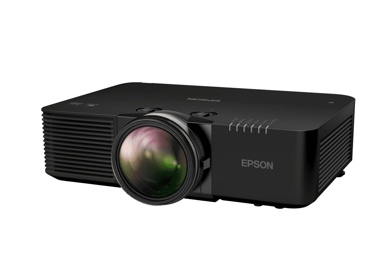 PROJECTOR EPSON EB-L695SE, Tehnologie 3LCD, 6000 lumeni, Rezolutie: WUXGA, 4K enhancement, Aspect: 16:10, Contrast: 5000000:1, Sursa lumina: Laser, Durata de viata sursa lumina: 20.000h, 30.000h Eco, 1.07 miliarde culori, Dimensiune ecran proiectie: 100"-500", Interfata: USB 2.0-A (2x), USB 2.0 Type
