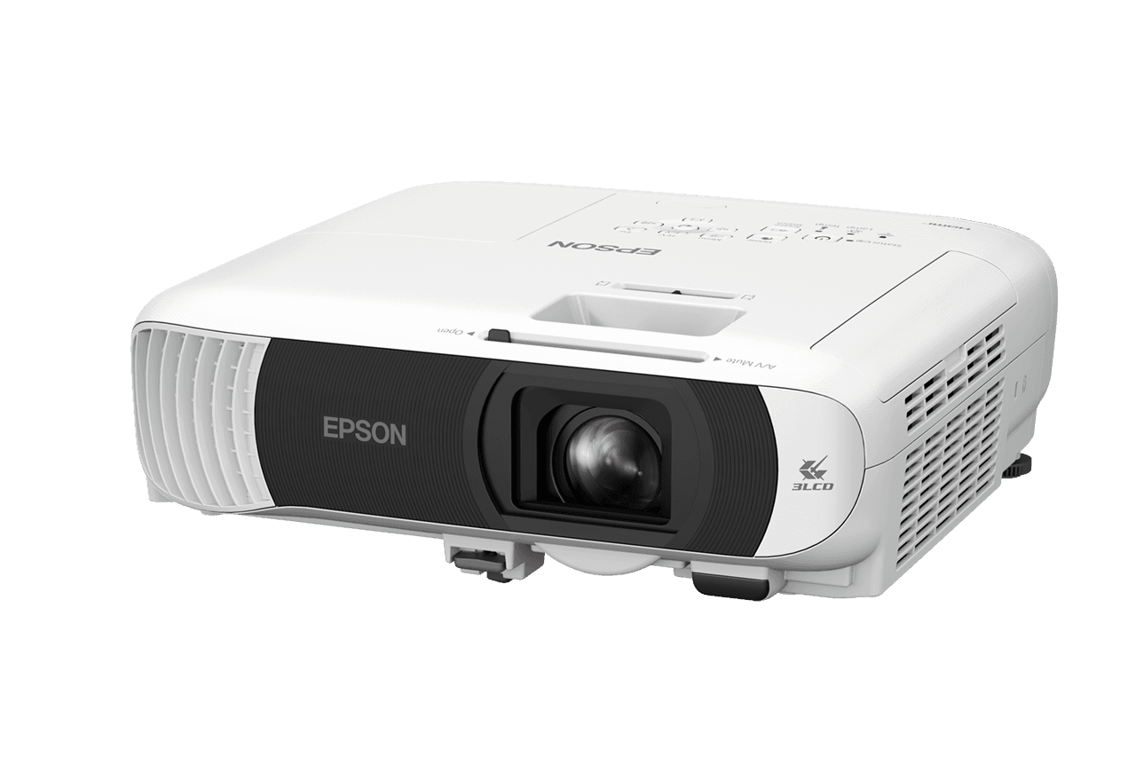 PROJECTOR EPSON EB-FH54, Tehnologie 3LCD, Luminozitate: 4100 lumeni, Rezolutie: 1080p, Aspect: 16:9, Contrast 16.000 : 1, Sursa lumina: Lampa, Dimensiune maxima proiectie: 31"-304", Distanta proiectie: 0.9m-8.9m, Interfata: USB, WI-FI, 2 x HDMI, Miracast, Jack, Dimensiuni: 309‎ x 293 x 105 mm