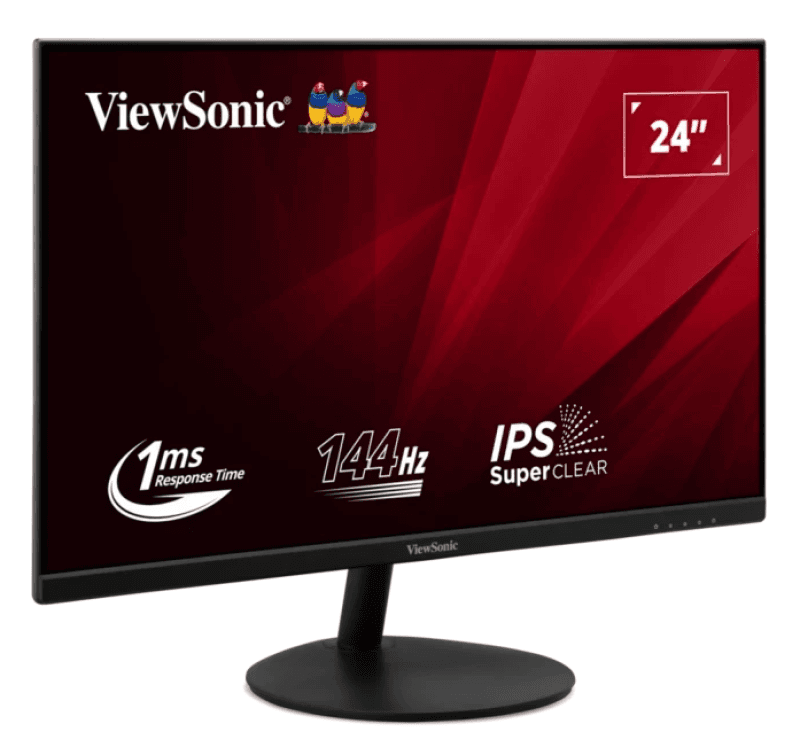 Monitor ViewSonic 23.8" VA24E2-H, Diagonal (inch): 23.8, Diagonal (cm): 60, Aspect ratio: 16:9, Panel: IPS, Resolution: 1920x1080, Refresh Rate: 144Hz, Response time MPRT: 1ms, Brightness (max): 250 cd/m², Contrast (static) : 1000:1, Contrast (dynamic): 50M:1, Viewing angle: 178/178, Color Gamut
