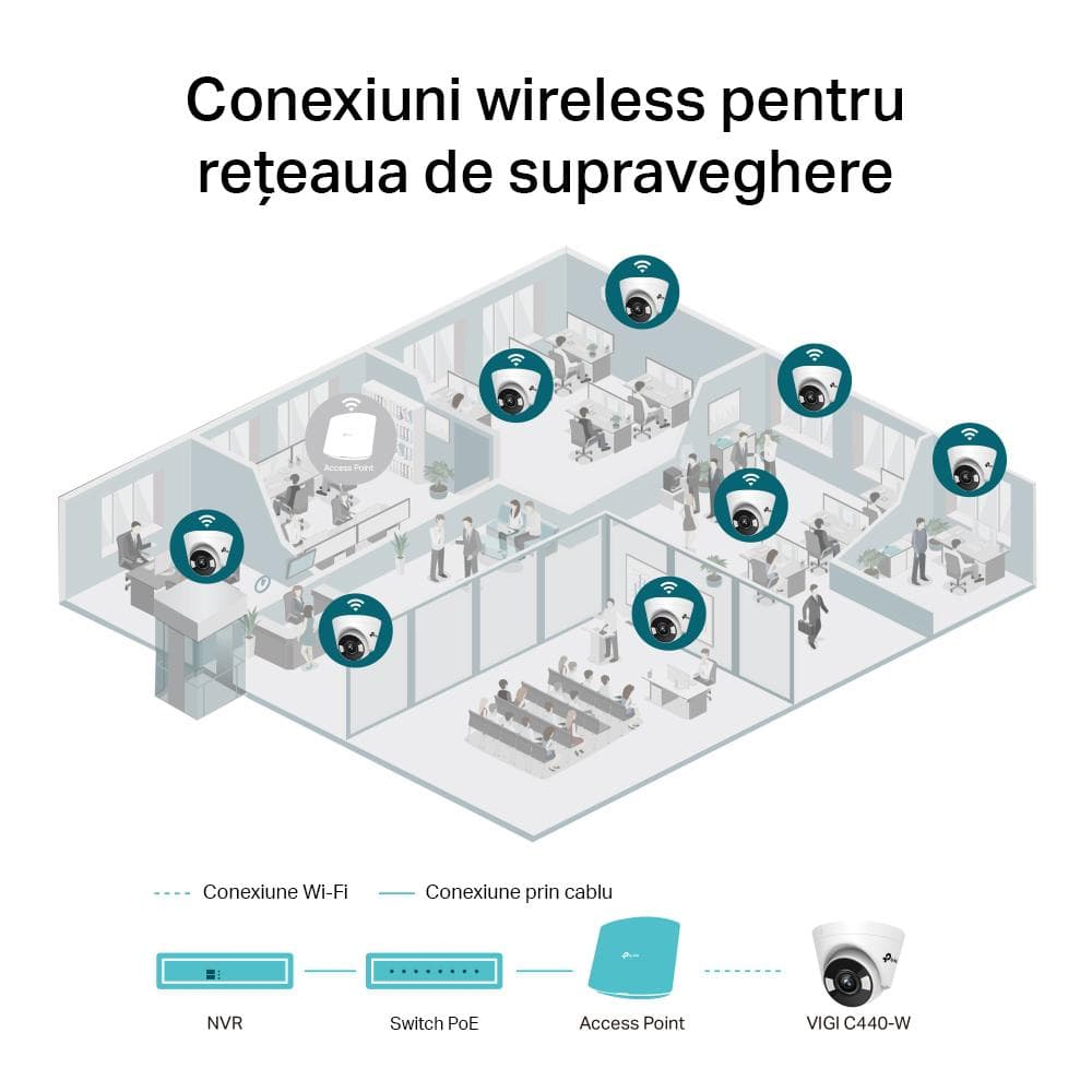 TP-LINK VIGI 4MP TURRET NTW CAMERA 4MM