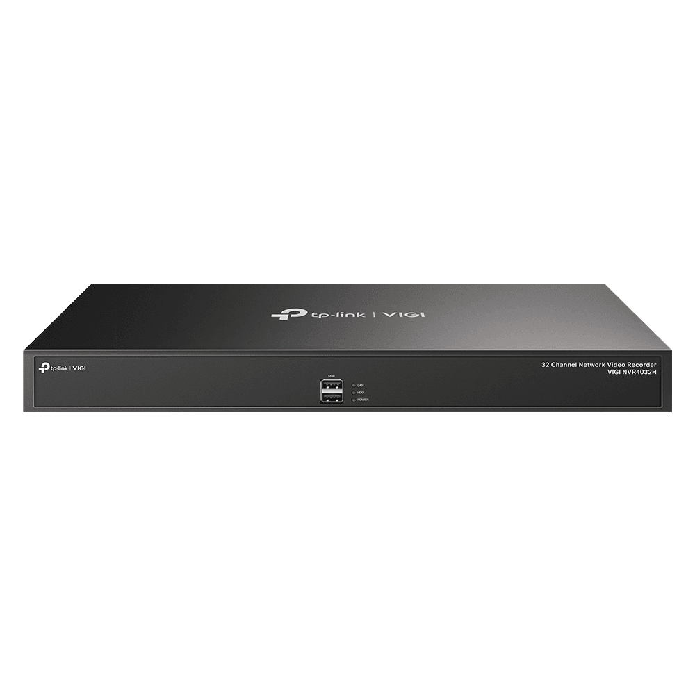 NVR TP-Link VIGI 32 canale 4032H ; 8 MP,2 SATA Interface, max 20TB, H.265+; ONVIF, etecție mișcare, linie, intruziune, persoane, vehicule etc.