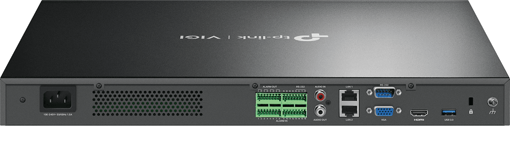 NVR TP-Link VIGI 32 canale 4032H ; 8 MP,2 SATA Interface, max 20TB, H.265+; ONVIF, etecție mișcare, linie, intruziune, persoane, vehicule etc.