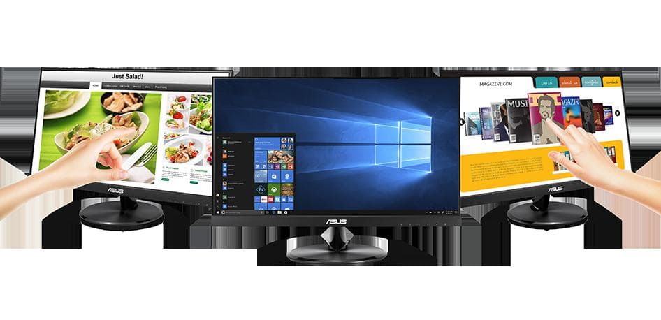 Monitor Asus 21.5" VT229H, Touch: 10pts, Diagonal (inch): 21.5, Diagonal (cm): 54.5, Aspect ratio: 16:9, Panel: IPS, Resolution: 1920x1080, Refresh Rate: 60Hz, Response time GtG: 5ms, Brightness (max): 250 cd/㎡, Contrast (static) : 1000:1, Contrast (dynamic): 100M:1, Viewing angle: 178°/178°