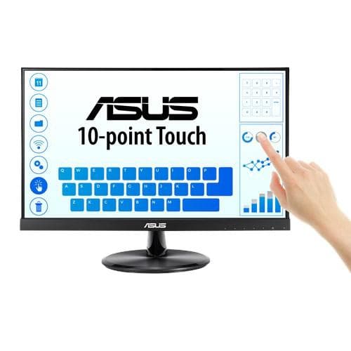 Monitor Asus 21.5" VT229H, Touch: 10pts, Diagonal (inch): 21.5, Diagonal (cm): 54.5, Aspect ratio: 16:9, Panel: IPS, Resolution: 1920x1080, Refresh Rate: 60Hz, Response time GtG: 5ms, Brightness (max): 250 cd/㎡, Contrast (static) : 1000:1, Contrast (dynamic): 100M:1, Viewing angle: 178°/178°