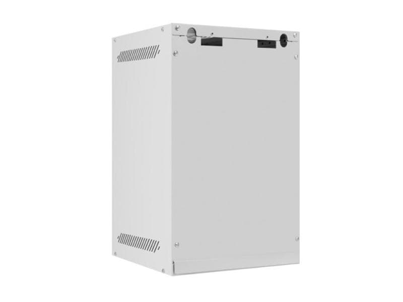 Dulap rack 10" perete 9U / 280x310 (flat pack) cu ușă din sticlă, gri