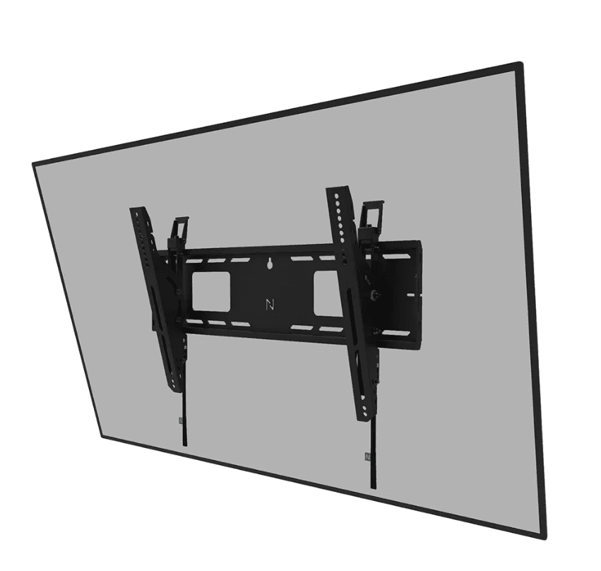 Suport perete Neomounts heavy duty, pentru display-uri interactive si ecrane grele de pana la 42-86", sistem de prindere VESA 600x400, greutate maxima suportata 125kg, fix, distanta fata de perete 4.2cm, cu sistem ce permite prinderea/desprinderea usoara a display-ului, securizabil cu lacat (nu este