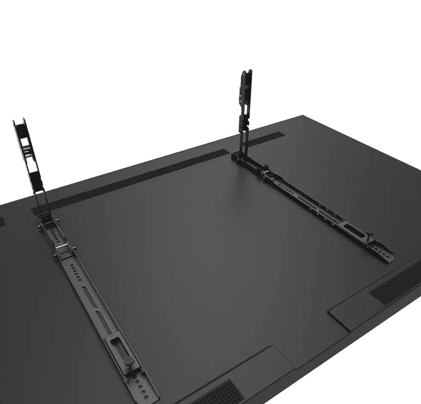 Suport perete Neomounts heavy duty, pentru display-uri interactive si ecrane grele de pana la 43-98", sistem de prindere VESA 800x400, greutate maxima suportata 125kg, fix, distanta fata de perete 4.2cm, cu sistem ce permite prinderea/desprinderea usoara a display-ului, securizabil cu lacat (nu este