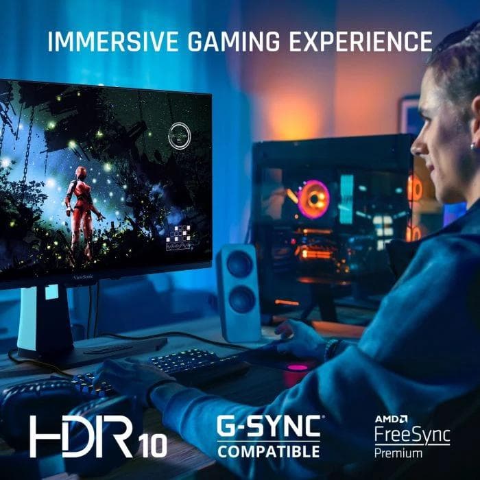 Monitor ViewSonic 27" XG272-2K-OLED, Diagonal (inch): 27, Diagonal (cm): 69, Aspect ratio: 16:9, Panel: OLED, Resolution: 2560x1440, Refresh Rate: 240Hz, Response time GtG: 0.02ms, Response time MPRT: 0.01ms, Brightness (max): 450 cd/m², Contrast (static) : 150K:1, Viewing angle: 178°/178°