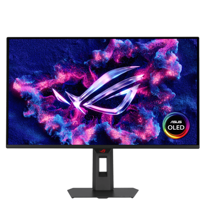 Monitor Asus 26.5" XG27AQDMES, Diagonal (inch): 26.5, Diagonal (cm): 67, Aspect ratio: 16:9, Panel: QD-OLED, Resolution: 2560x1440, Refresh Rate: 240Hz, Response time GtG: 0.03ms, Brightness (max): 400 cd/m², Contrast (static) : 1.5M:1, Viewing angle: 178/178, Color Gamut Type: DCI-P3, Color Gamut