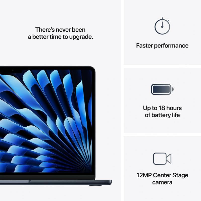 MacBook Air 13.6" Retina/Apple M4 (CPU 10-core, GPU 10-core, Neural Engine16-core)/16GB/ 1TB - Midnight - INT KB (2025) 35W USB‑C (Cto fromMW133RO/A)