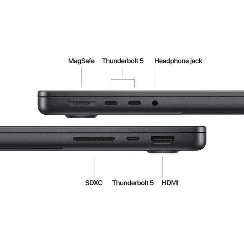 MacBook Pro 14.2"/Apple M4 Pro (CPU 14-core, GPU 20-core, Neural Engine16-core)/48GB/1TB - Space Black - INT KB (Cto from MX2J3RO/A)