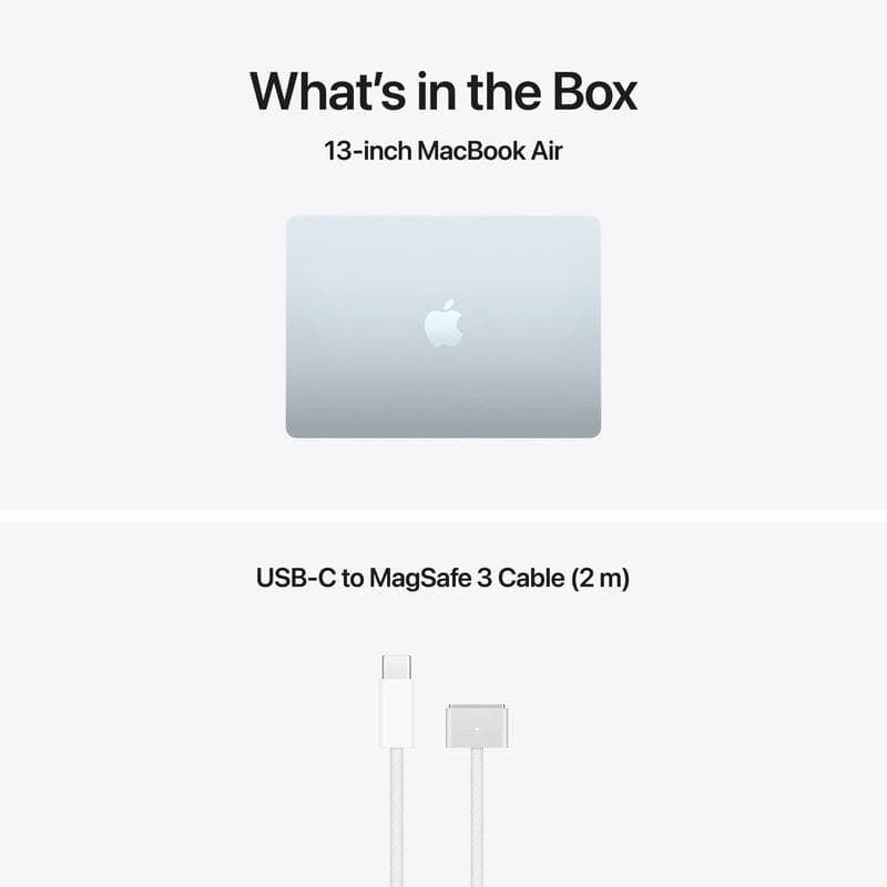 MacBook Air 13.6" Retina/Apple M5 (CPU 10-core, GPU 10-core, NeuralEngine16-core)/32GB/512GB - Sky Blue - US English KB (No Adapter)  - 2026 (CTO from MDHH4RO/A)