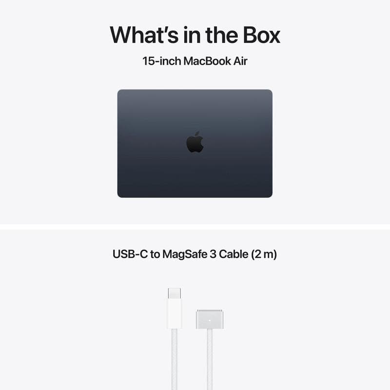 MacBook Air 15.3" Retina/Apple M5 (CPU 10-core, GPU 10-core, NeuralEngine16-core)/32GB/1TB - Midnight - INT KB (No Adapter) - 2026 (CTO from MDVN4RO/A)